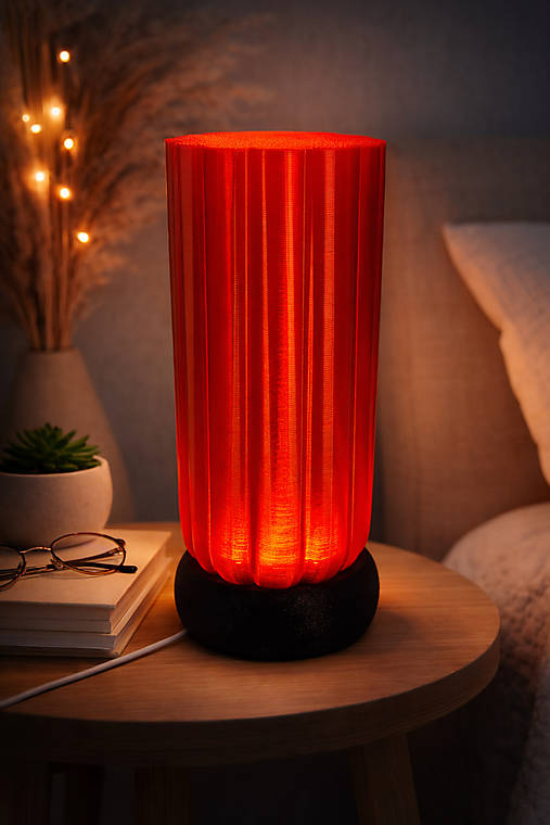Dizajnová 3D tlačená lampa – moderný minimalizmus s atmosférou ✨