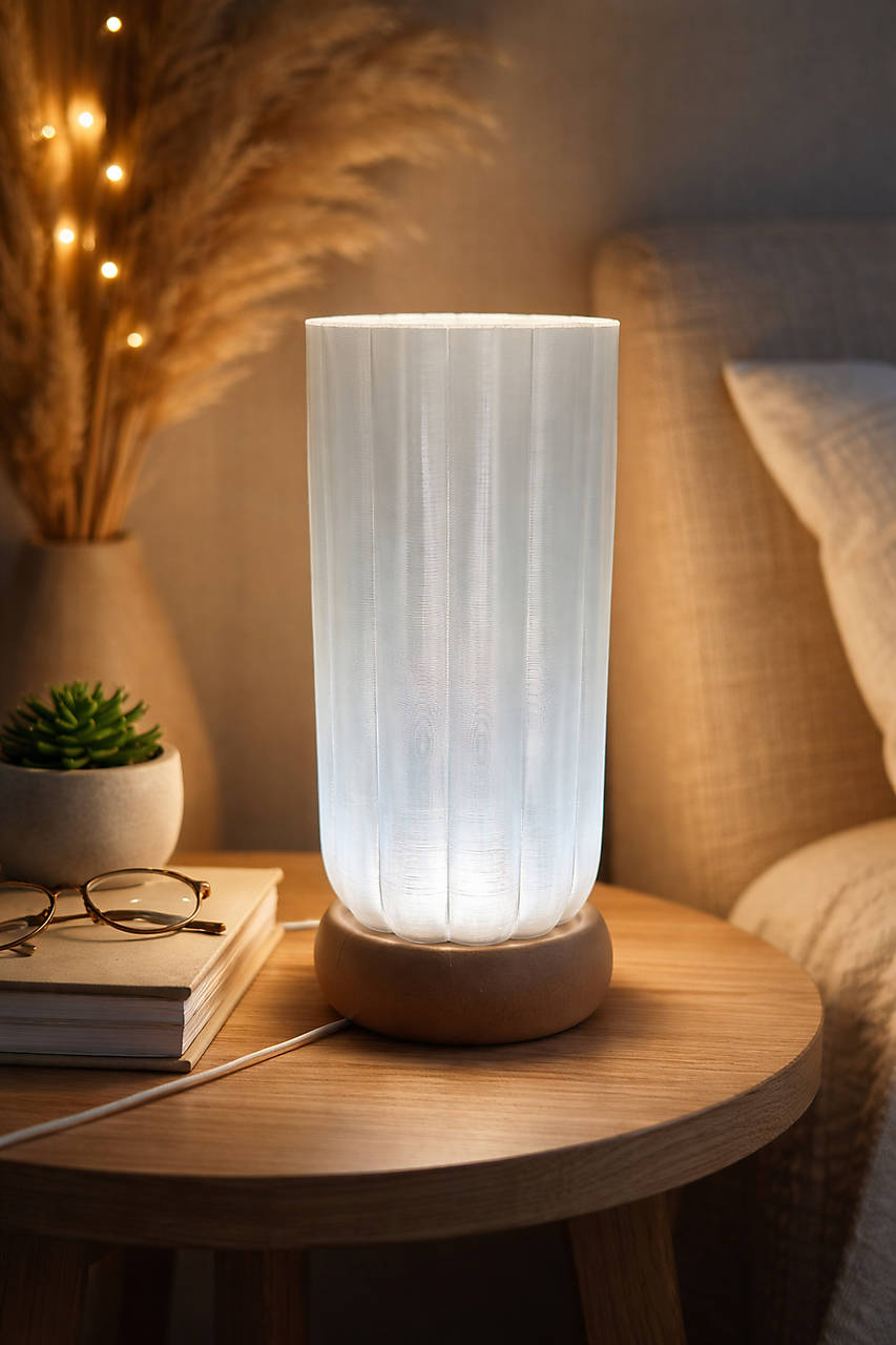 Dizajnová 3D tlačená lampa – moderný minimalizmus s atmosférou ✨