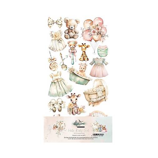 Papier - Scrapbook papier extra set Hello Baby Girl - 18201027_