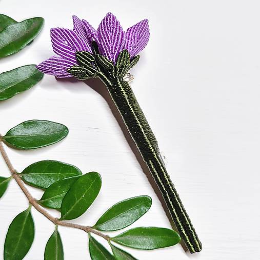 Brošne - Makramé brošňa "Zvonky" - 18201348_