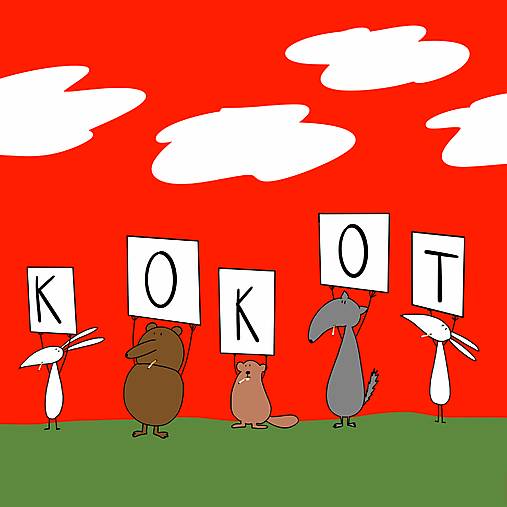 Červený kkt, Giclée art print 30x36cm