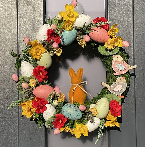 Veľkonočný veniec na dvere dekorácia Veľká NOC
