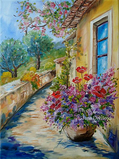 Obrazy - V olivovom háji - originál - 18200463_