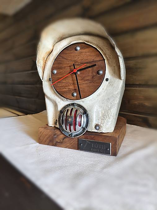 Industriálne stolové hodiny „Old Mechanic“