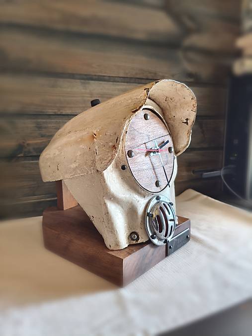 Industriálne stolové hodiny „Old Mechanic“