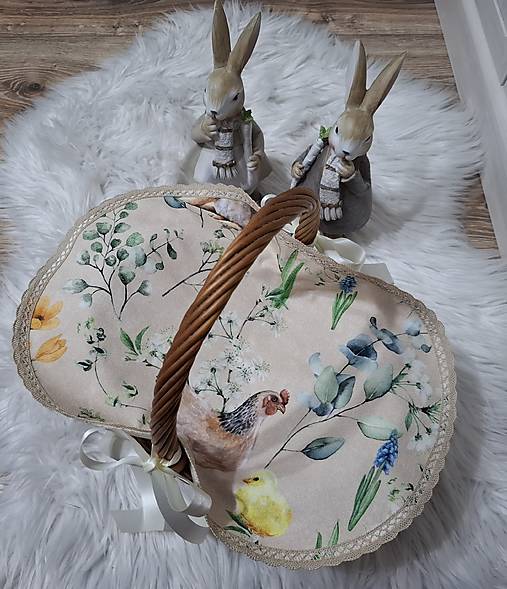 Úžitkový textil - Dečka do košika,,veľkonočná" - 18201631_