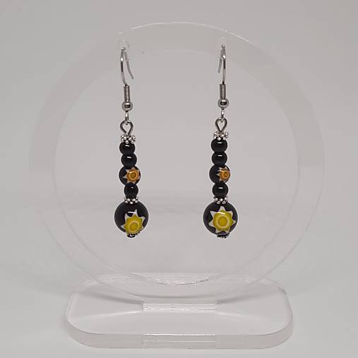 Náušnice MILLEFIORI (čierna)