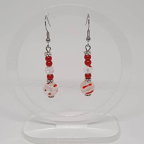 Náušnice MILLEFIORI (červená)