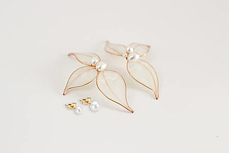 Náušnice - Svadobné náušnice s riečnymi perlami Júlia - 18201696_