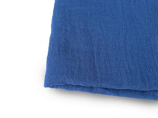 Šály a nákrčníky - "blue" bavlnený  šál  skladom - 18202506_