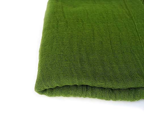 Šály a nákrčníky - "green" bavlnený šál skladom - 18202540_