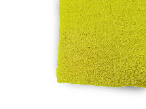 Šály a nákrčníky - "sulphur spring green" bavlnený šál skladom - 18202553_