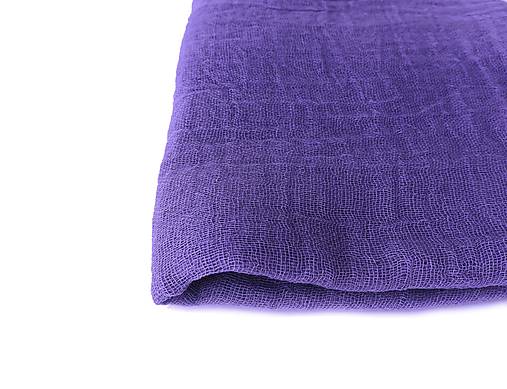 Šály a nákrčníky - "purple" bavlnený šál skladom:-) - 18202588_
