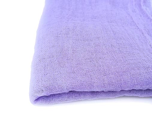 Šály a nákrčníky - "lilac" bavlnený  šál  skladom - 18202593_