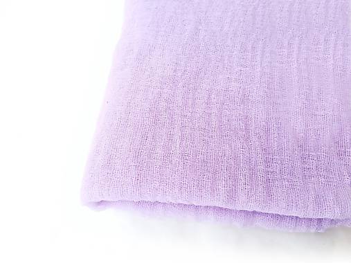 Šály a nákrčníky - "pastel lilac" bavlnený  šál  skladom - 18202594_