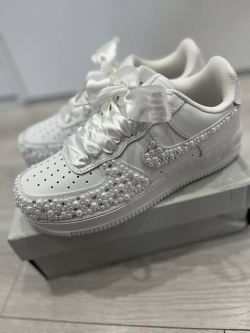 Ponožky, pančuchy, obuv - Svadobné tenisky Nike - 18203783_