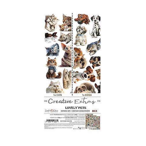 Papier - Scrapbook papier 6x12 Lovely Pets Mix - 18205529_