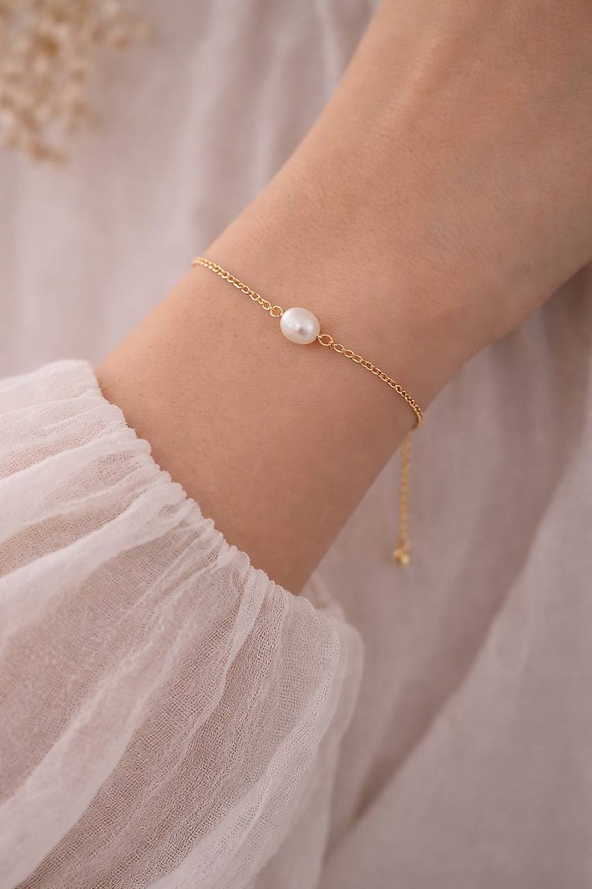 Náramok s riečnou perlou Elena