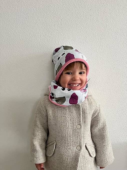 Čiapka/nákrčník na zimu "bears"