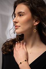 Náušnice - náušnice Zoja čierne - 18205774_