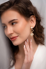 Náušnice - náušnice Zoja biele - 18205885_