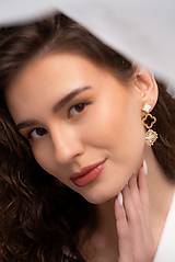 Náušnice - náušnice Zoja biele - 18205897_