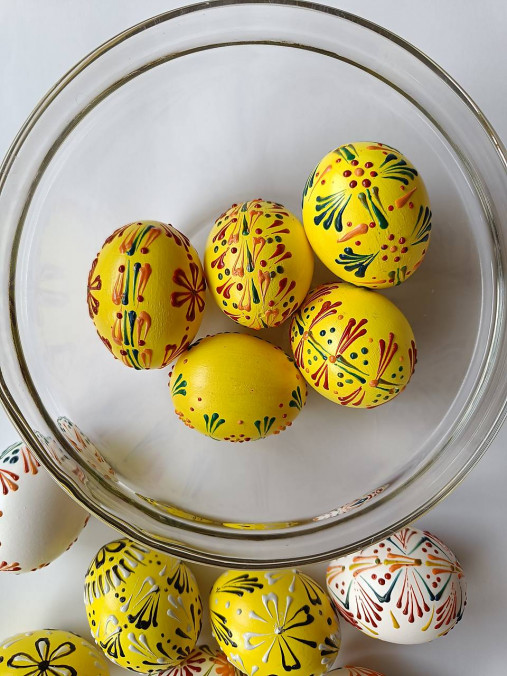 Dekorácie - Žlté vajíčka č. 1 - 18205945_