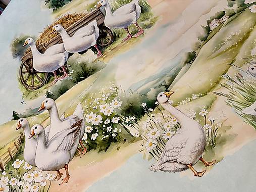 100%  3 D BAVLNA DEKOR/ HUSKY NA DVORE