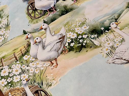 100%  3 D BAVLNA DEKOR/ HUSKY NA DVORE