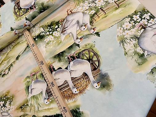 100%  3 D BAVLNA DEKOR/ HUSKY NA DVORE