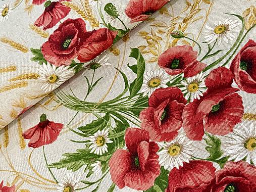 BAVLNA DEKOR / ČERVENÉ MAKY