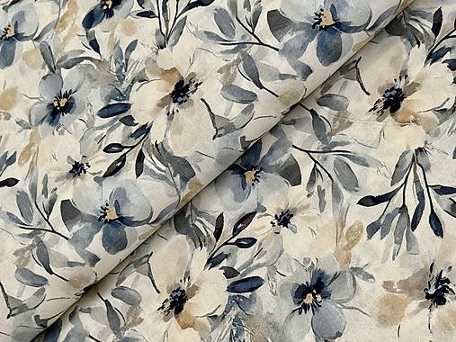 100% BAVLNA 3 D KVETINY