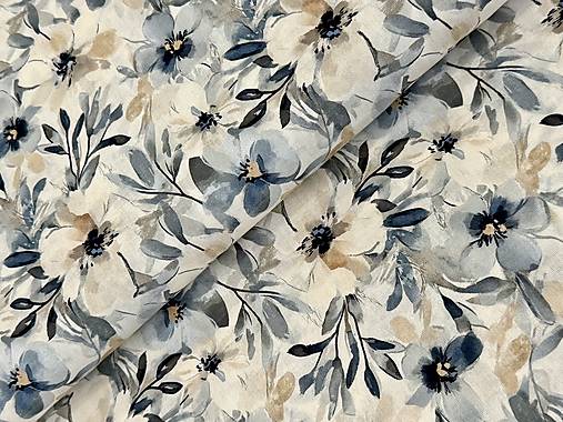 100% BAVLNA 3 D KVETINY