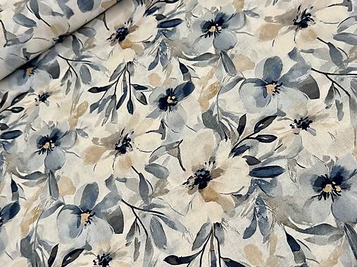 100% BAVLNA 3 D KVETINY