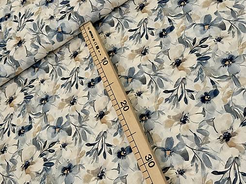 100% BAVLNA 3 D KVETINY