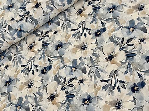 100% BAVLNA 3 D KVETINY