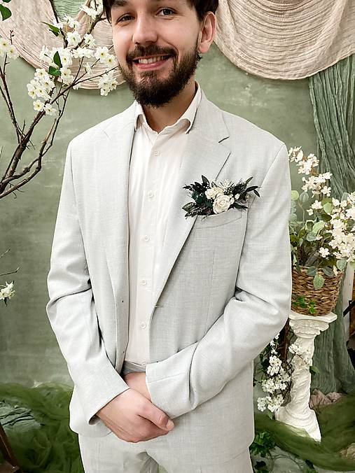 Pierko pre ženícha do vrecka "keď zobudí sa deň"