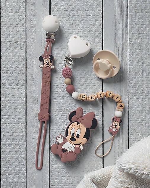 Detské doplnky - SET: 2x retiazka na cumlík a hryzátko - 18205722_