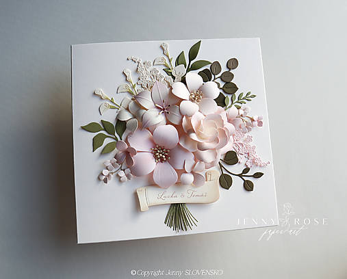 Papiernictvo - Jedinečná Kytička - 18206088_