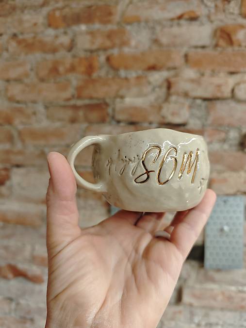 Nádoby - šálka SOM (on) - 18204167_