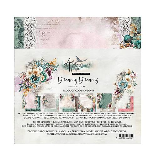 Papier - Scrapbook papier 8x8 Dreamy Dreams - 18208656_
