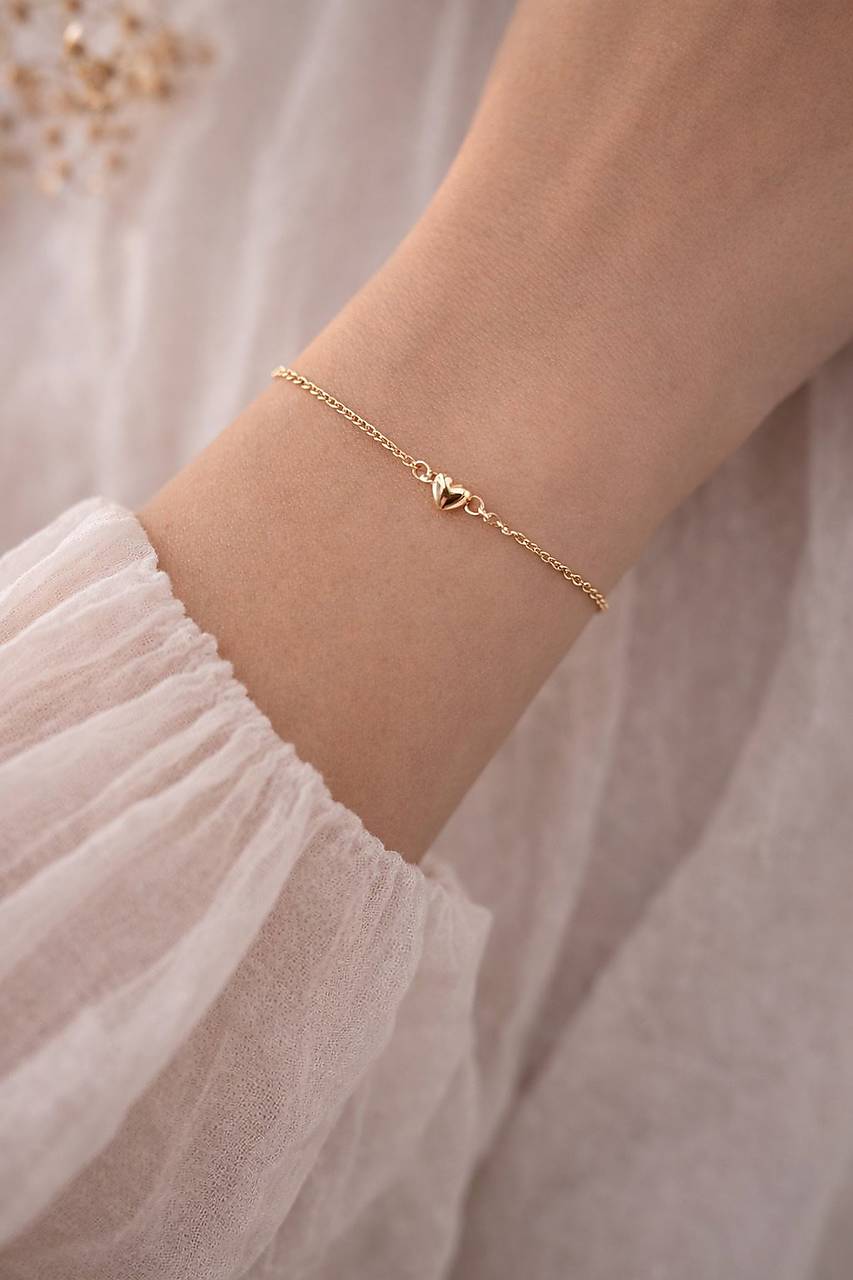 Náramok so srdiečkom Elena 5 mm