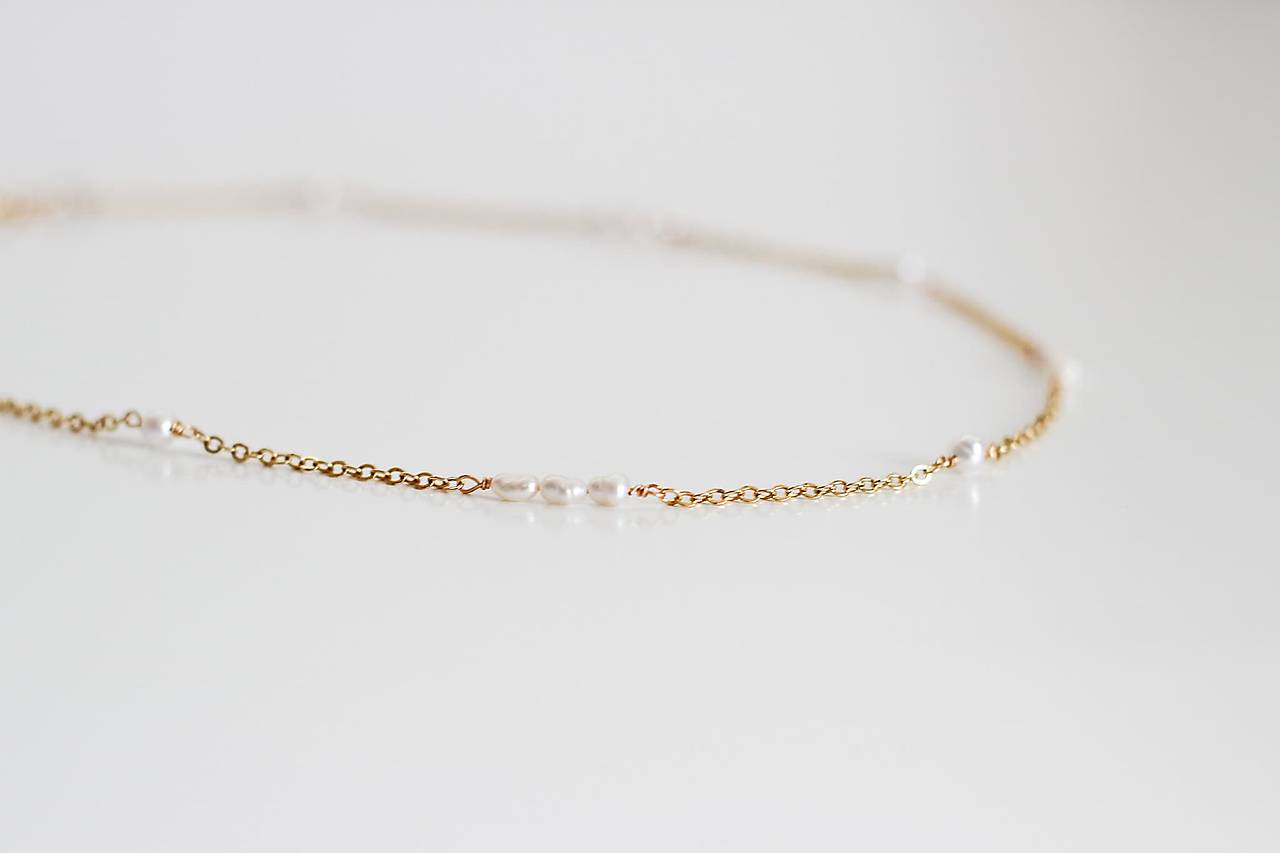 Retiazka s riečnymi perlami Elena