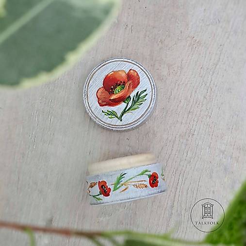 Maľovaná šperkovnička  (Mak)