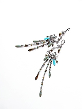 Náušnice - Náušnice "Blankytné", kolekce Flamenco, sklo - 18206834_