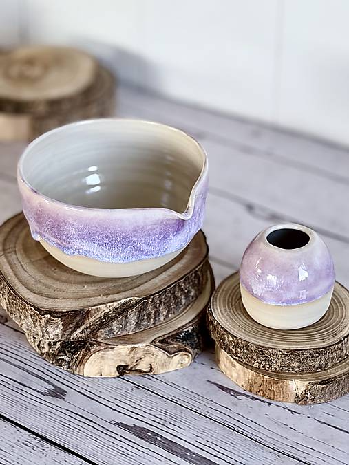 Nádoby - Krokus - matcha set (Chawan 400ml, chasen) - 18208340_