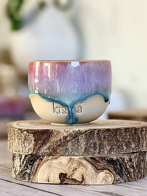 Aurora - pohárik cappuccino krstná ZĽAVA(200ml, bez uška)