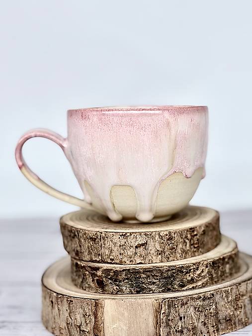 Rose dream - šálka cappuccino (200ml, s uškom)