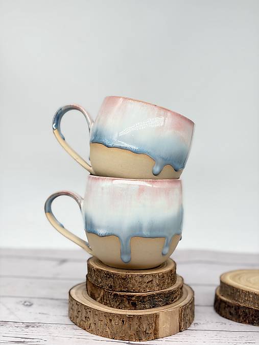 Soft Blush Sky - šálka na čaj (450ml, s uškom)