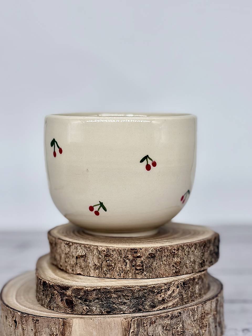 Čerešne - pohárik latte (280ml, bez uška)